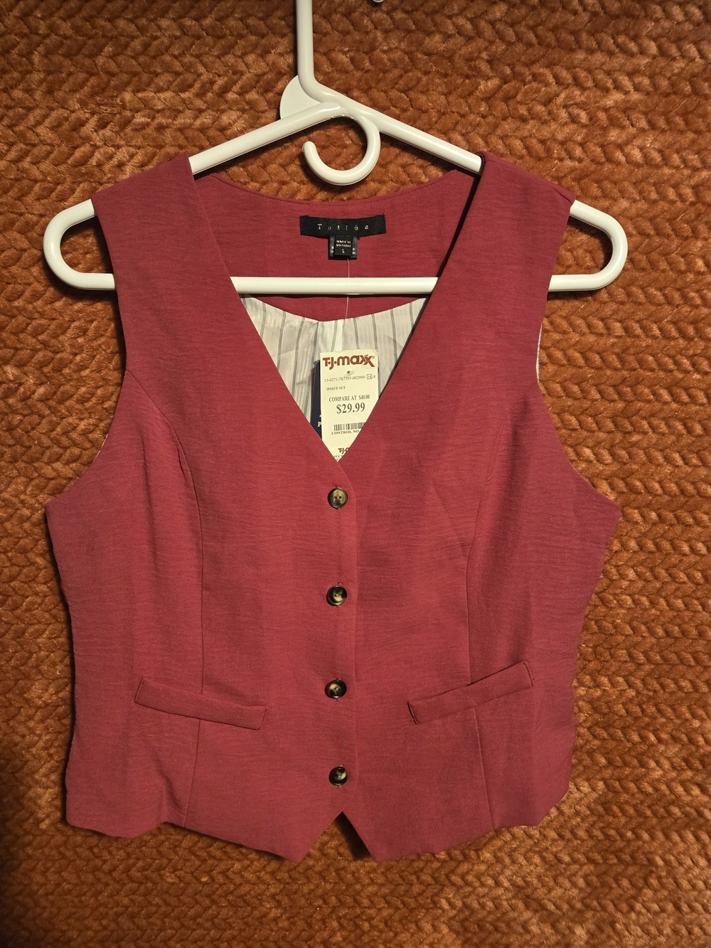 Tullea Button Front Vest